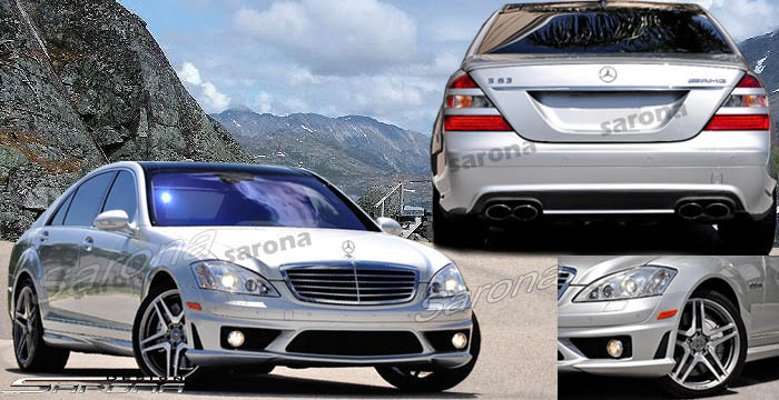 Custom Mercedes S Class  Sedan Body Kit (2007 - 2012) - $1490.00 (Manufacturer Sarona, Part #MB-049-KT)